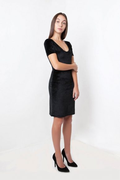 Petite Takai Dress in Black by Narrow Arrow :: BombPetite.com