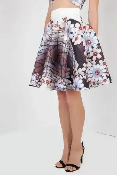 PETITE Liza Cherry Blossom skirt by Petriiski :: BombPetite.com PETITE Liza Cherry Blossom skirt by Petriiski :: BombPetite.com