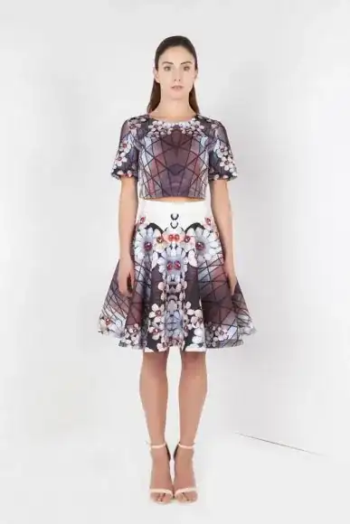 PETITE Liza Cherry Blossom skirt by Petriiski :: BombPetite.com