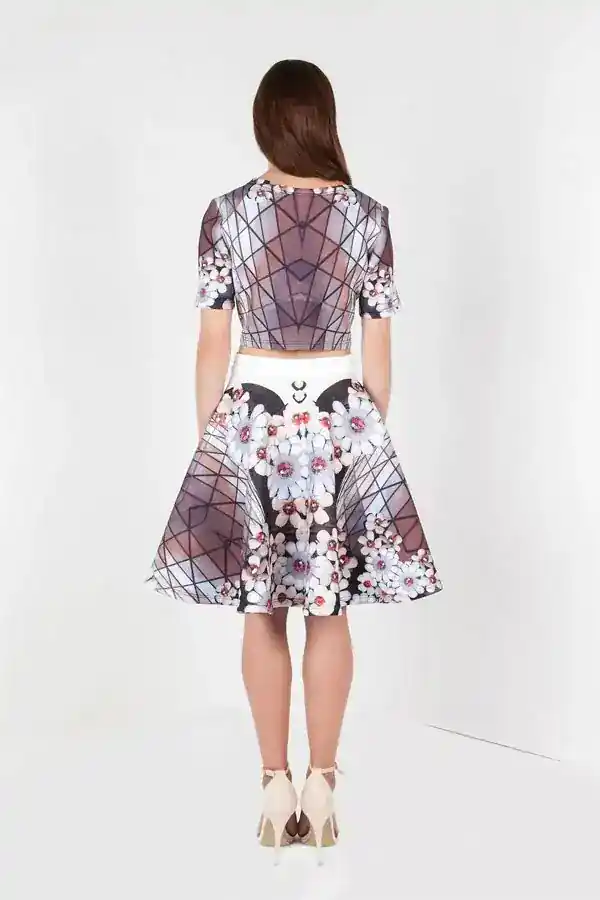 PETITE Liza Cherry Blossom skirt by Petriiski :: BombPetite.com